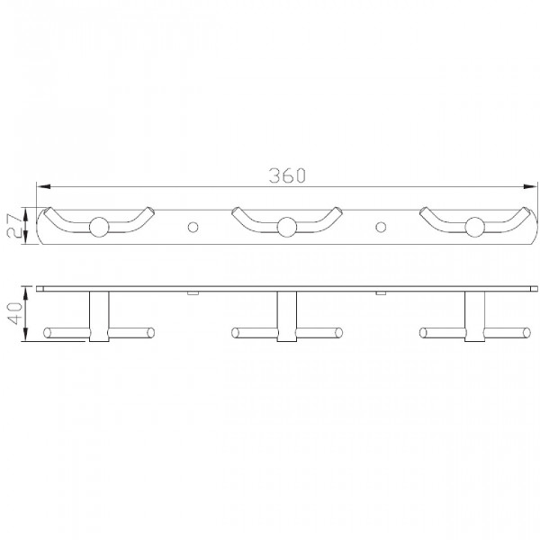 Планка с крючками Perfect Sanitary Appliances SP 8135 (000004550)