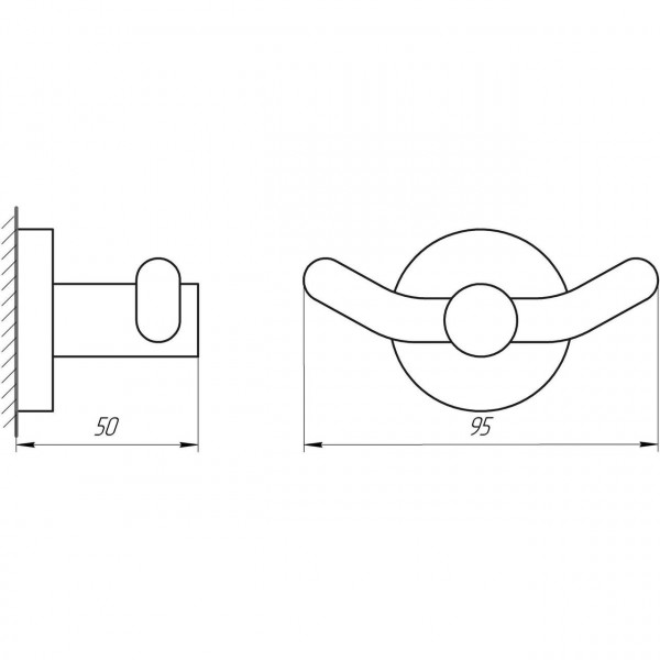 Крючек двойной Perfect Sanitary Appliances SP 8125 (000004563)