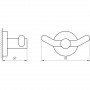 Крючек двойной Perfect Sanitary Appliances SP 8125 (000004563)