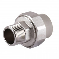 Муфта разборная нар. резьба (латунь) PPR Vsplast 50х1 1/2″ 1018 (000004815)