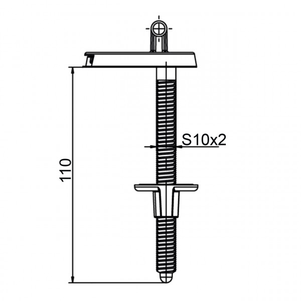 Крепление OPTIMUM к крышке унитаза MERCURY OPTI 1207 (000029729)