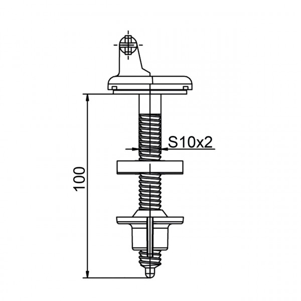 Крепление OPTIMUM к крышке унитаза DAMASK OPTI 0607 (000029731)