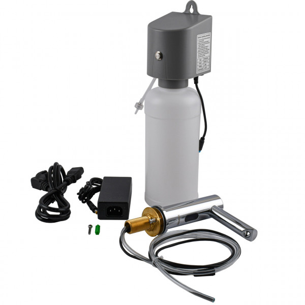 Дозатор рідкого мила сенсорний на умивальник HOTEC 13.515-DC/AC (220V/6V)з трансформ-м,латунь,1000мл (000030274)