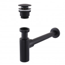 Сифон латунный с донным клапаном Globus Lux GSB-32-125-04BB (000031055)