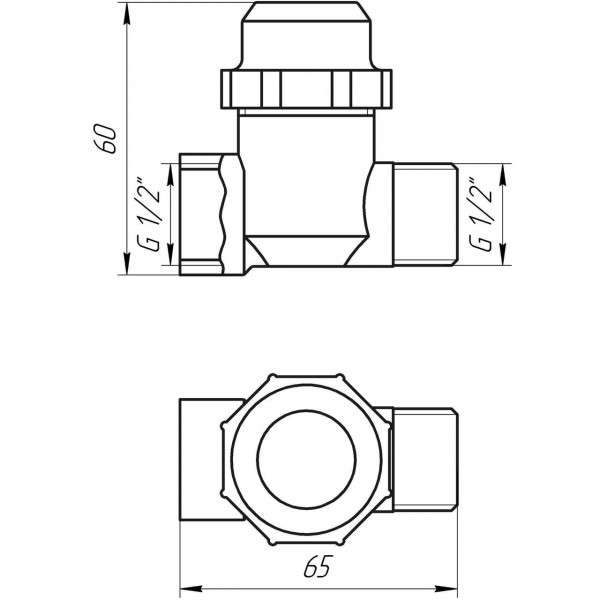 Фильтр грубой очистки SOLOMON 1/2″ НВ никель с отстойником (8015) TD1053 (000001639)