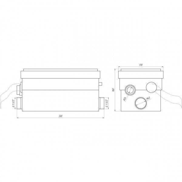 Канализационная установка VOLKS pumpe WC250 (000018979)