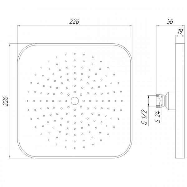 Душевая лейка Topaz NF-R2221-00 (000025163)