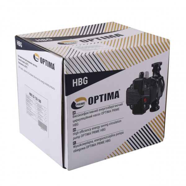 Насос циркуляционный энергосберегающий Optima PRIME HBG 32-120AUTO 180мм (000027886)