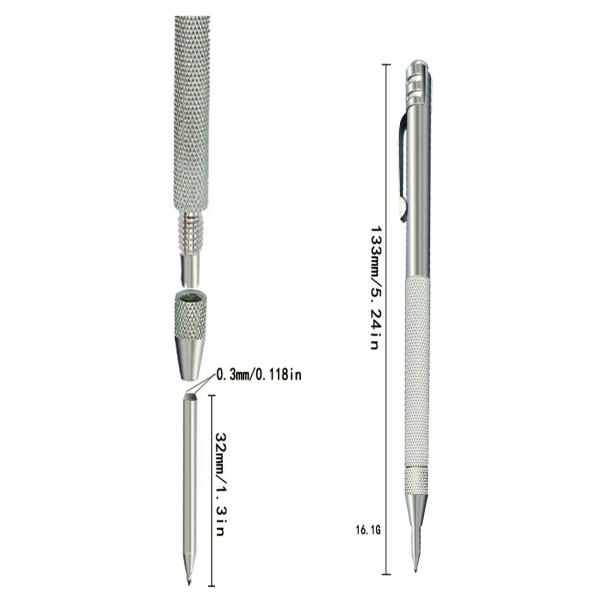 Гравировальная ручка с наконечником из карбида вольфрама, ручной гравер по металлу, стеклу и керамике, инструмент для точной