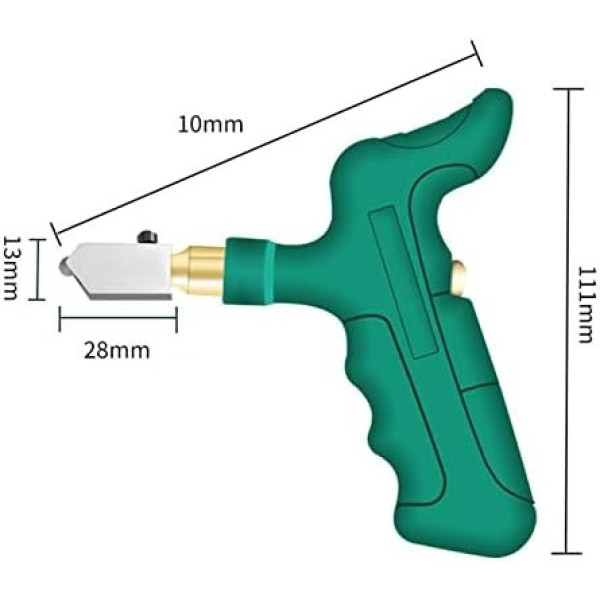 Алмазный стеклорез для толстого стекла и плитки, универсальный резак с роликом, инструмент для точной резки (484159943)