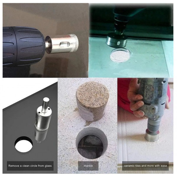 Набор шаблон + алмазные коронки 15 шт (124456789)