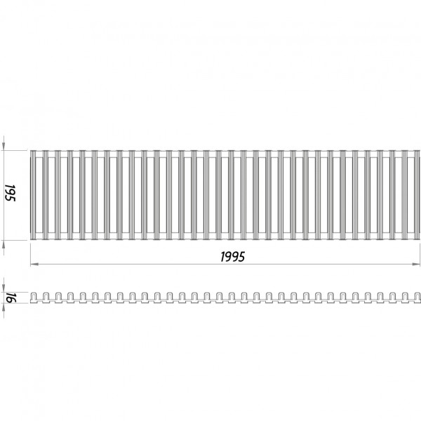 Решітка Алюміній (Фарбований) 2000.200.16 (000026132)