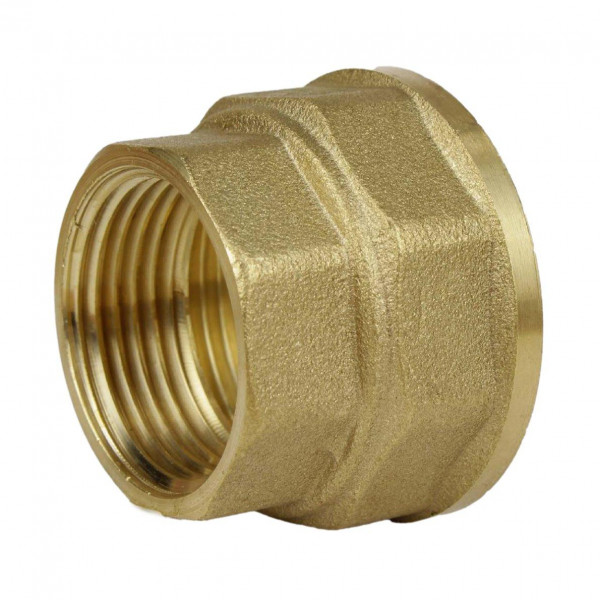 Муфта редукційна латунна 2″ВР х 1 1/4″ВР штампована восьмигранна А0340А VA (000026716)