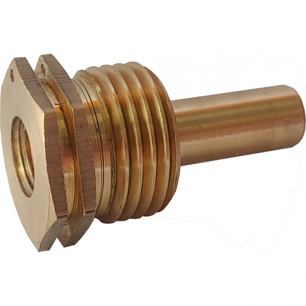 Погружная гильза для датчика температуры латунная 1/2″ ЗР х М10 штампованная длина 40мм А07013А VA (000026727)