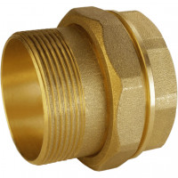 Згін американка пряма латунна 2″ВР х 2″ЗР штампована з резиновою прокладкою Б0843А VA (000026905)