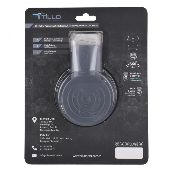 Трап душевой TILLO TM216 15х15см (000027388)