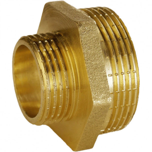 Ніпель редукційний латунний 2″ЗР х 1 1/4″ЗР штампований А0544А VA (000027683)