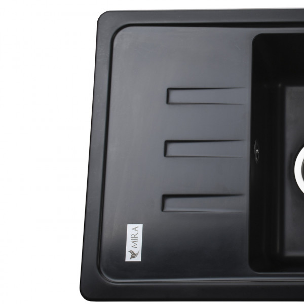 Гранитная мойка Mira MONTI черный 620 х 435 мм (000028784)