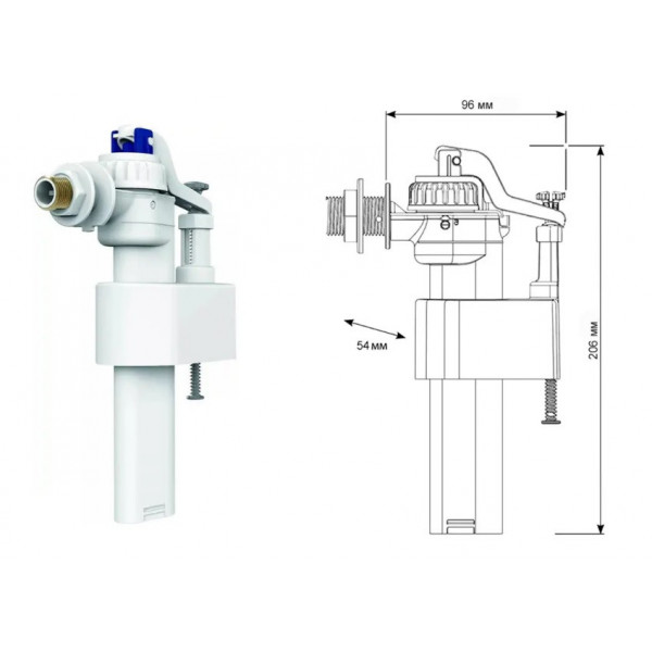 Клапан заполнения SIAMP Brio 751-1/2L (000031810)