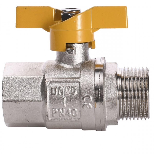 Кран шаровый прямой SELBA 1″ НВ ЖБ SL1508 (000009637)