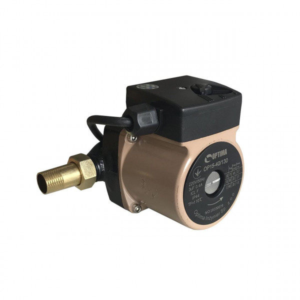 Насос циркуляционный Optima OP15-40 130мм + гайки, + кабель с вилкой! (000009084)