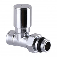 Кран вентильний прямий з американкою SOLOMON 1/2″ CHROM 1875 з ущільнювачем (000015809)