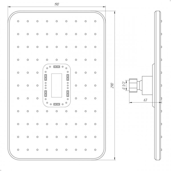 Душевая лейка Globus Lux SD-003-30-00 (000021213)