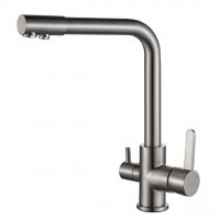 Смеситель для кухни под осмос Globus Lux LAZER GLLR-0444-8-STSTEEL (000013280)