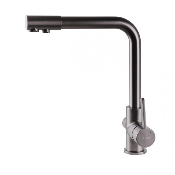 Смеситель для кухни под осмос Globus Lux LAZER GLLR-0444-11-GRAPHITE (000021918)