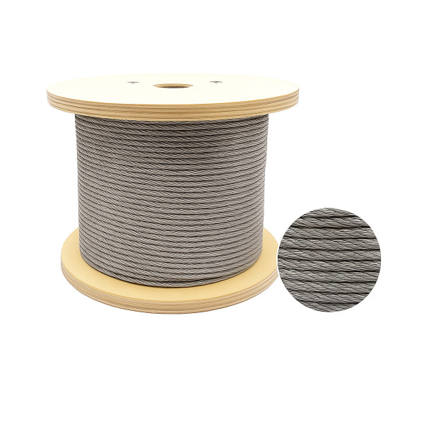 Трос для свердловинних насосів нерж. 3 мм (бухта 1000м, можна різати) (000031174)