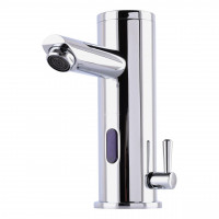 Змішувач сенсорний для умивальника HOTEC 19.115-DC/AC (220V/6V) з трансформатором,латунний Hot/Cold (000002191)