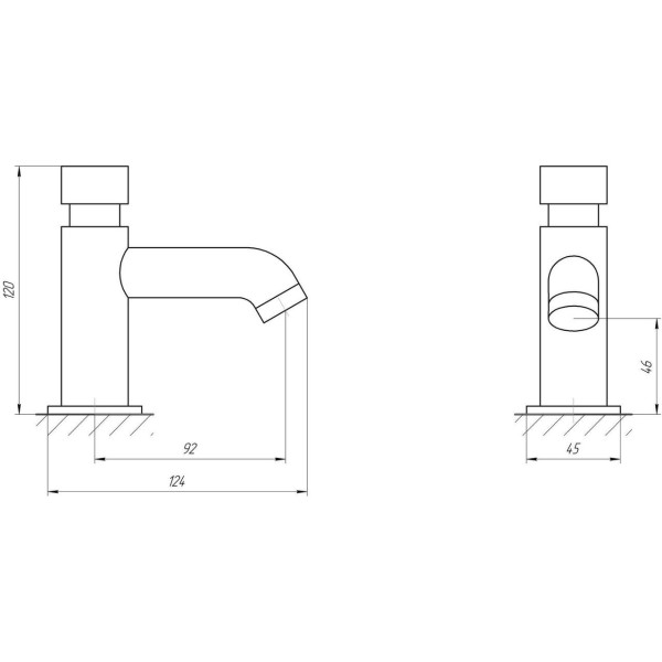 Кран-дозатор для умывальника TOPAZ TP-0301 (000014751)