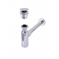 Сифон латунь з донним клапаном Globus Lux GSB-32-125-04A (000030298)