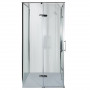 Душевая кабина квадратная без поддона от стены WDA N90TC BRAVO (2уп.) (000031311)