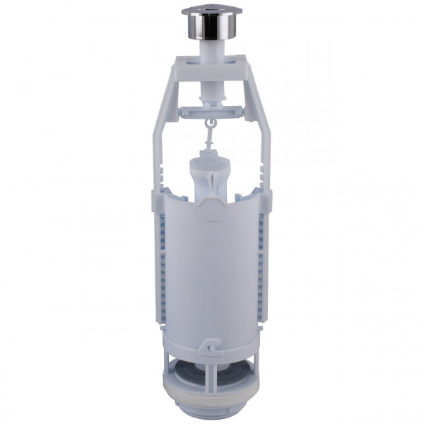 Сливной клапан бачка унитазу OPTIMUM с двойным режимом слива (хромированная кнопка) OPTI 0510 (000031462)