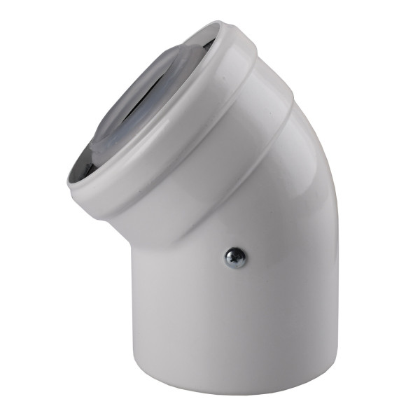 Колено 45 градусов, d=60/100 mm CE.00.30 C Конденсационное (000032015)