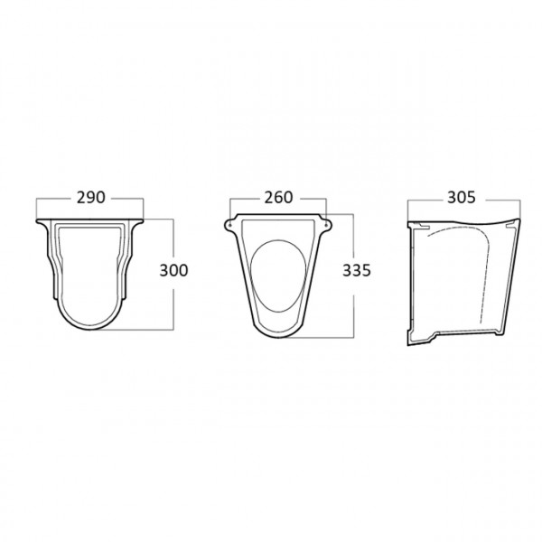 ПОЛУПЬЕДЕСТАЛ UNIVERSAL HPED-UN (000032022)