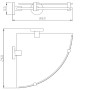 Полка кутова Perfect Sanitary Appliances SP 8117 (000012265)