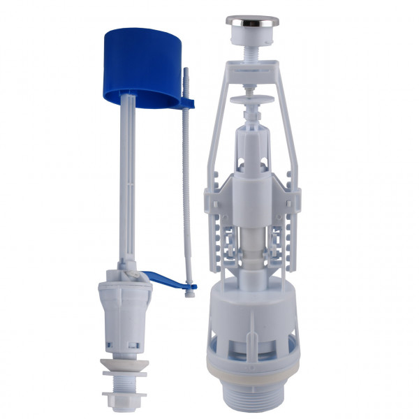 Набір для бачка унітазу OPTIMUM нижн підв пласт 1/2″ і зливним механізмом з однією кнопкою OPTI 0710 (000031468)