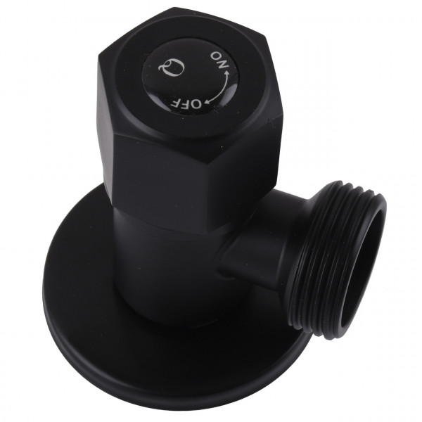 Кран кульовий угловой Professional 1/2″X3/4″ NV-QP888 BLACK (000025137)