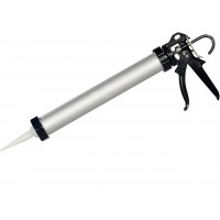 Пистолет шприц для герметика и затирки алюминиевый профессиональный 600 мл, усиленный корпус, точное нанесение (517281172)