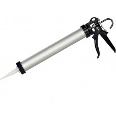 Пистолет шприц для герметика и затирки алюминиевый профессиональный 600 мл, усиленный корпус, точное нанесение (517281172)