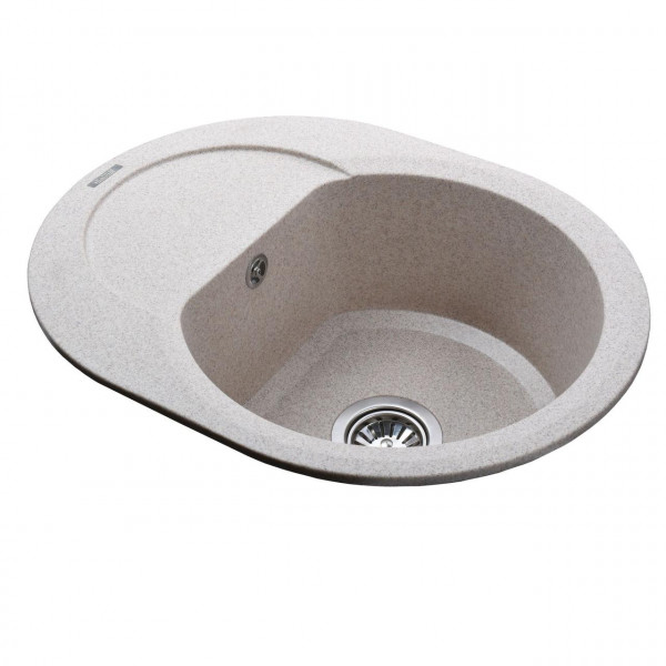 Гранитная мойка Globus Lux MORAINE миндаль 600х470мм-А0008 (000002986)