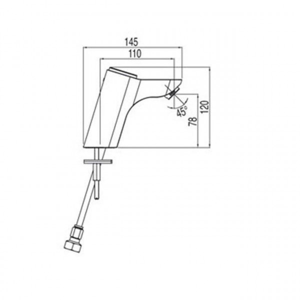 Смеситель для умывальника TRES TOUCH BM-139906 Hot/Cold (000004855)