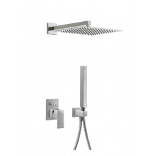 Душова система TRES CUADRO-TRES 106980 прихованного монтажу,два споживача,лійка 300*300мм Spain (000004871)