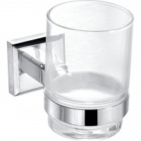 KB 9921 Стакан одинарний скляний , латунь (000005225)