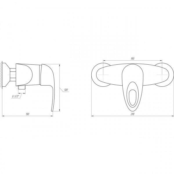 Смеситель для душа Globus Lux Smart GLSM-0105N (000009299)