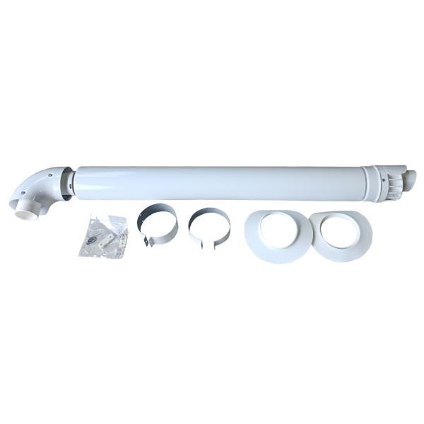 Дымоход коаксиальный для конденсационного котла Ariston1000 мм, ø 60/100 с коленом, 3318073 (000010679)