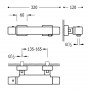 107164,9-CUADRO TRES Termostatica (Spain Tres) Змішувач д/душу ( комплект) (000012334)