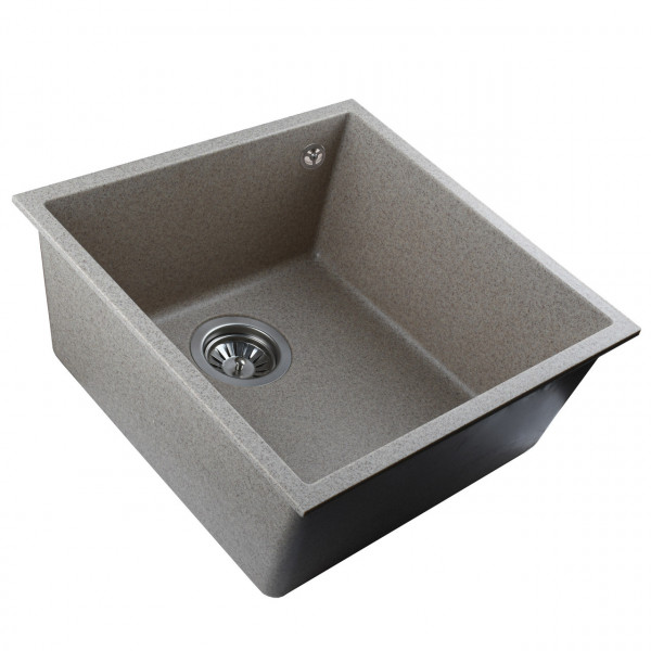 Гранитная мойка Globus Lux AMMER миндаль 440 х 440мм (000028706)
